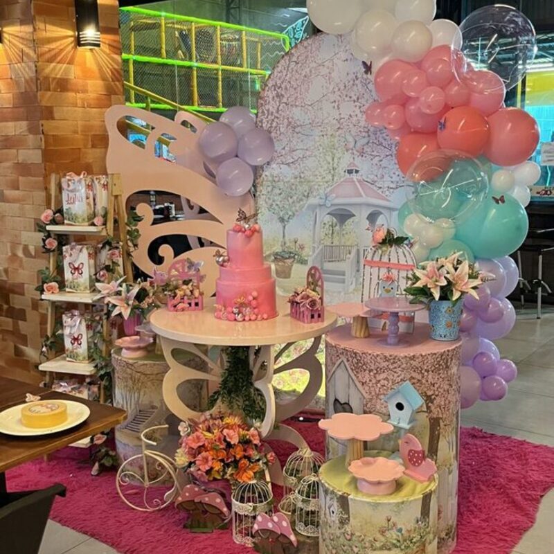 Decoração festa infantil Jardim Encantado em Cuiabá — Mimos da Vivi