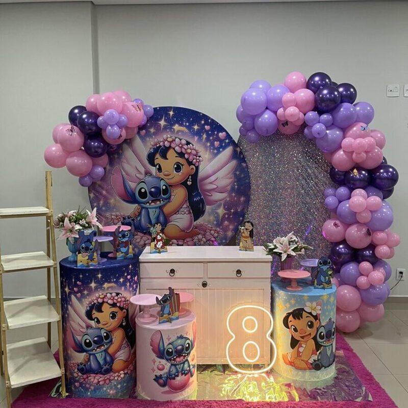 Decoração festa infantil Lilo e Stitch em Cuiabá — Mimos da Vivi
