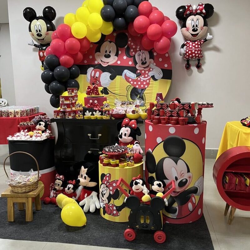 Decoração festa infantil Minnie Mouse em Cuiabá — Mimos da Vivi